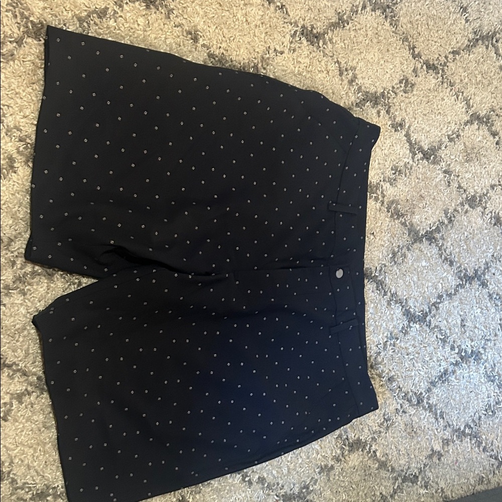 FootJoy Black Polka Dot Athletic Shorts